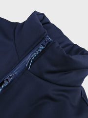 タートルネック ジップアップジャケット