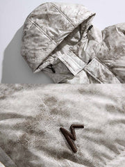 テクスチャデザイン 中綿ジャケット