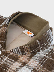 チェック柄ベースボール 中綿ジャケット