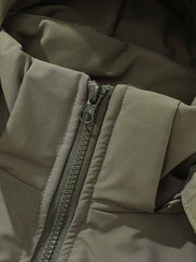 マジックテープフード付き 中綿ジャケット