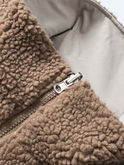 リバーシブル ラムフリース 中綿ジャケット