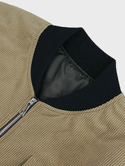 コーデュロイ ベースボールフライトジャケット