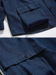 取り外し可能フード デニムジャケット