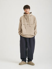 大容量ポケット フード付き スウェット