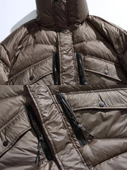 艶あり ホワイトダックダウン 立襟ジャケット