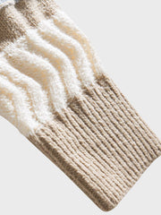 2色 ラウンドネック ニットセーター