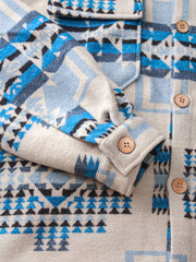 インディアン柄ウールシャツ