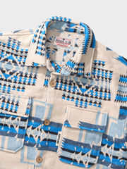 インディアン柄ウールシャツ