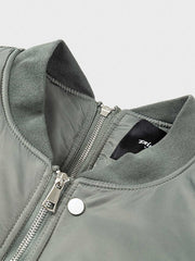 デタッチャブルジップフライトジャケット