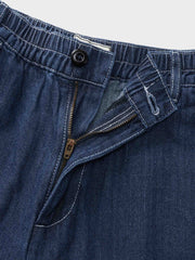 デニムワイドテーパードイージーパンツ