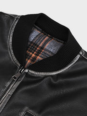 ウォッシュドPU ベースボール中綿ジャケット