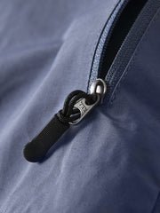 異素材 ポケット 丸襟 長袖Tシャツ