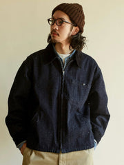 ショート丈 コーデュロイ襟 2色入り ワークジャケット