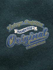 アイビースタイル レザー袖 ウールベースボールジャケット