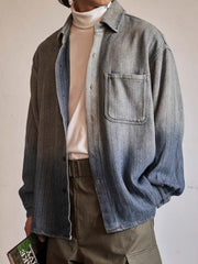 グラデーション ストライプシャツ