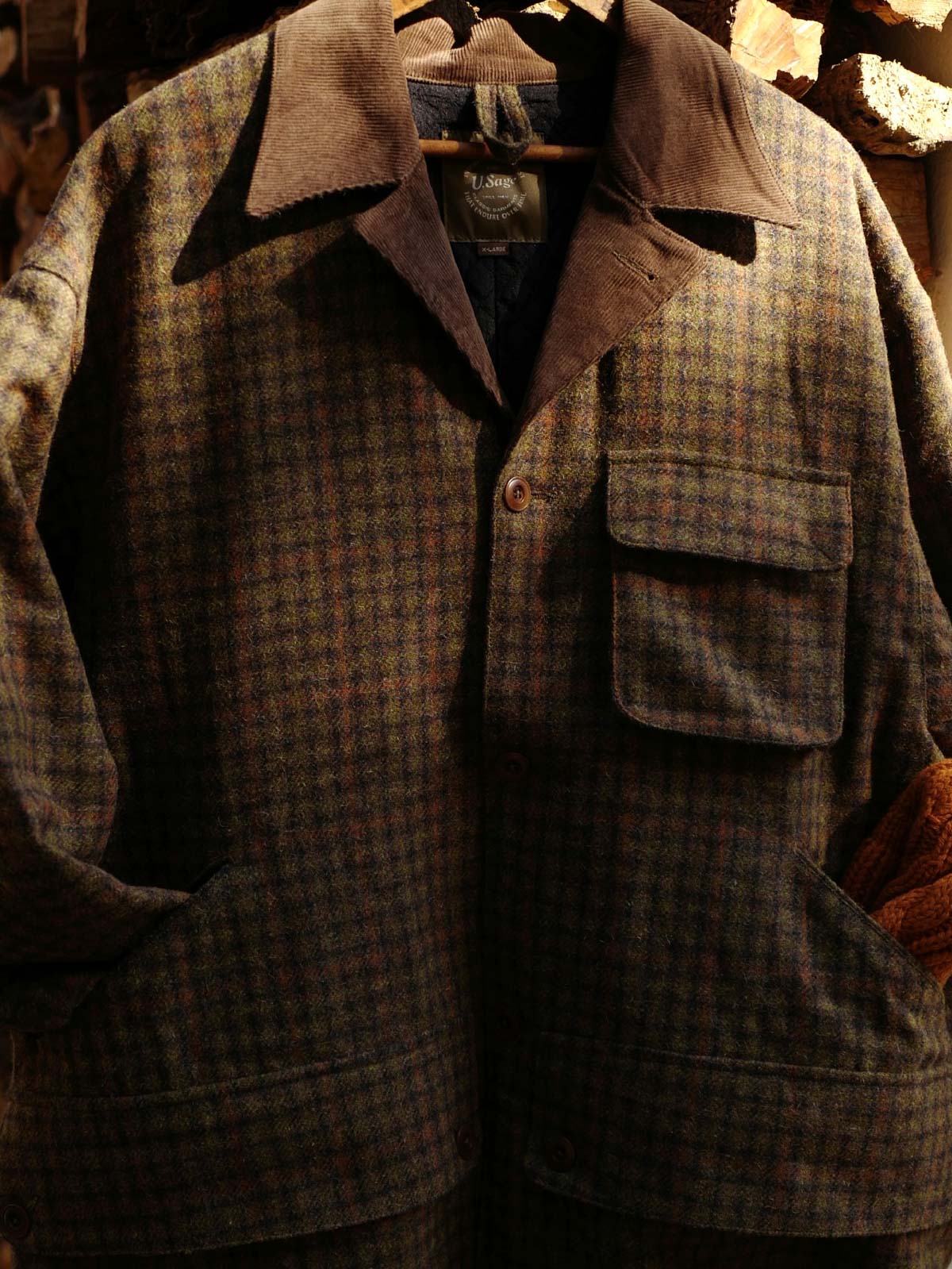 キルティング ハンティングコート