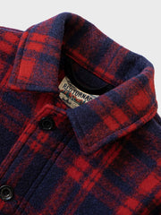 チェック柄 ウールジャケット