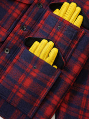 チェック柄 ウールジャケット