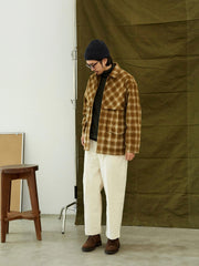 マルチポケット チェック柄 ジャケット