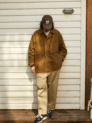 ダブルブレスト デニム ジャケット