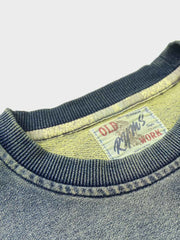 グラデーション インディゴ染めスウェット