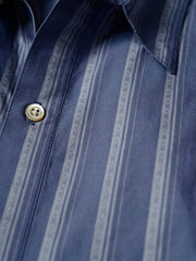 ジャガード ストライプ 半袖シャツ