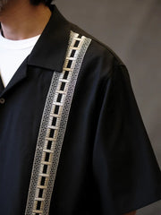 パッチワークジャカードキューバシャツ