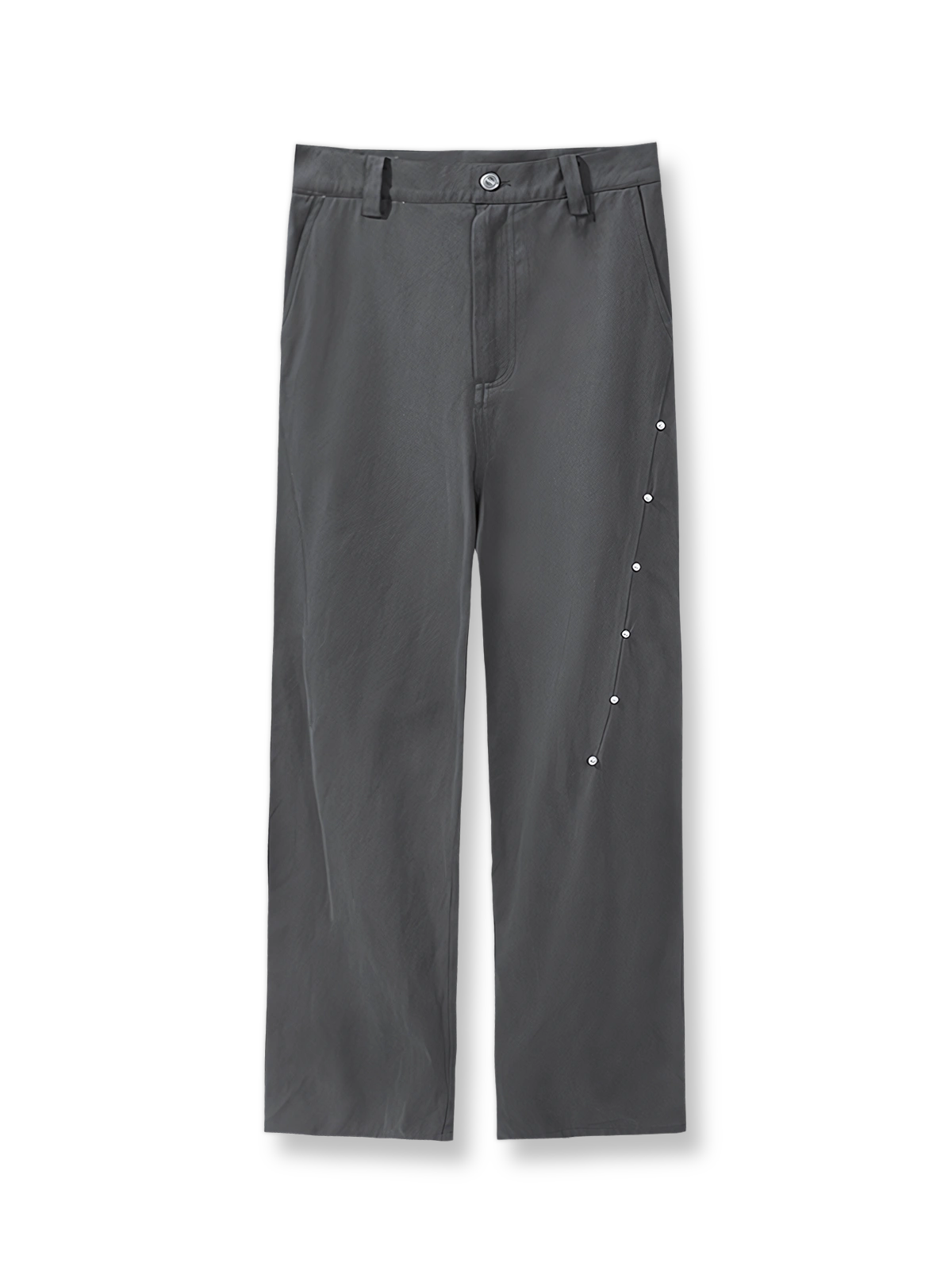 パールディテールがアクセントのストレートカーゴパンツ