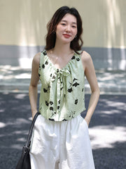 グリーンキャミソール