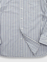 クラシックストライプ ビジネスシャツのディテール特写