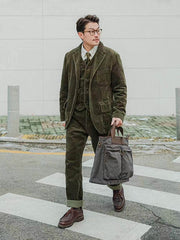 コーデュロイ コットンスーツジャケット