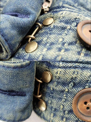 インディゴ刺し子カジュアルパンツ