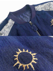 インディゴ染め パッチワークジャケット