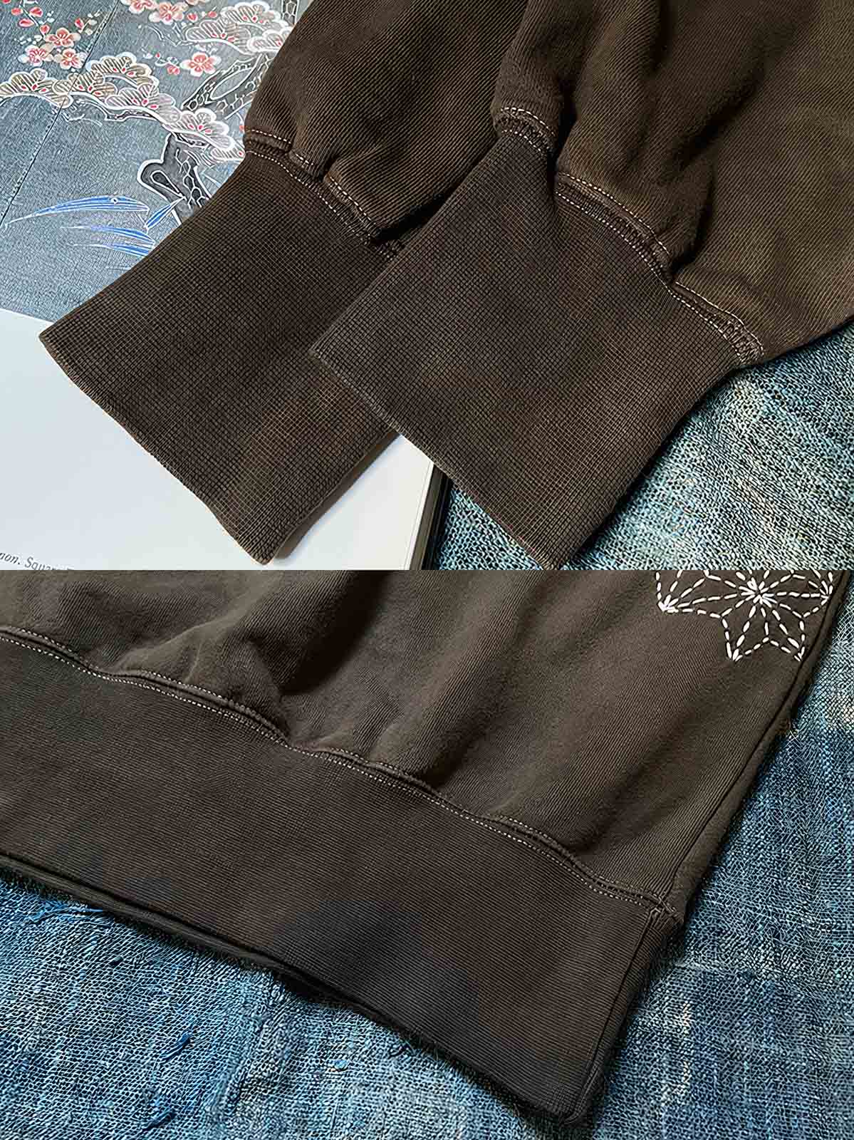 麻葉刺繍 ディテール展示