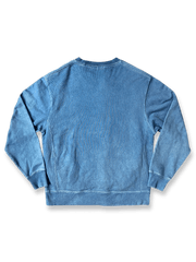 インディゴ染めウォッシュ加工スウェット 全体画像