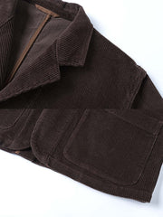 ゆったりフィット コーデュロイスーツジャケット