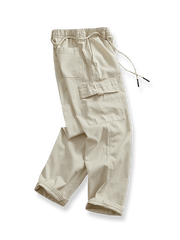 オフホワイトワークパンツの全体展示