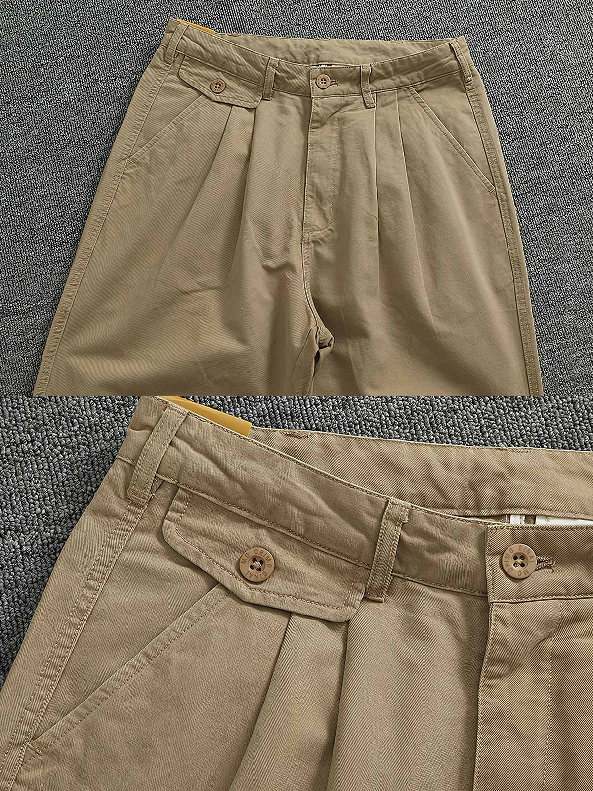 タックとバックポケットのディテール画像