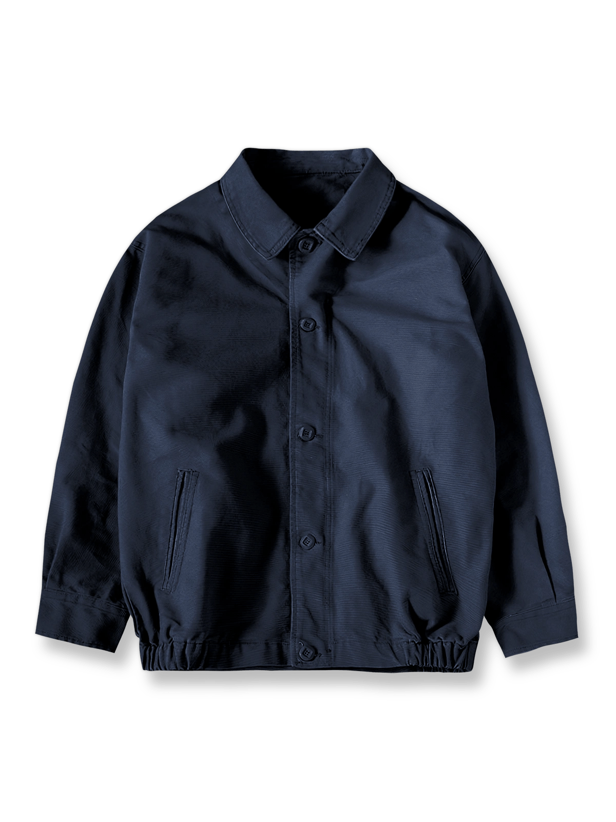 製品画像: コットンパールキャンバス製のトレーニングジャケット
詳細画像: 襟とヴィンテージ加工メタルジッパーのディテール