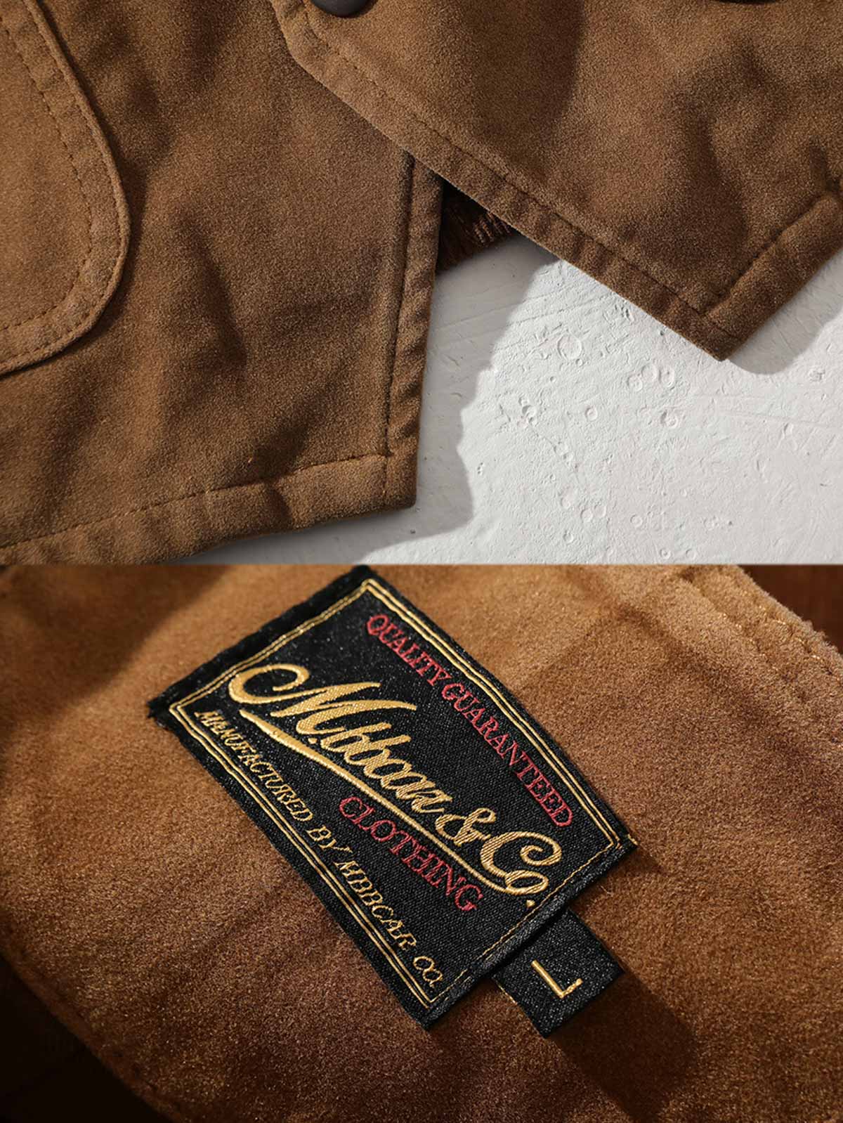 ベストのスエード風素材とコーデュロイのディテール - 秋冬の立体感とファッション性