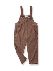 PESSOA CLUB アメリカンレトロウォッシュドエイジドデニムオーバーオール正面展示