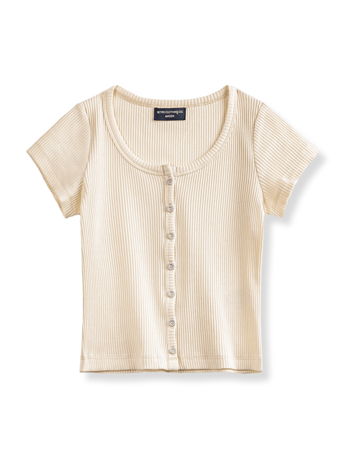 PESSOA CLUB フレンチレトロスタイル ハイウエスト ブルー＆ホワイト コントラストカラー ドレス全体ビュー