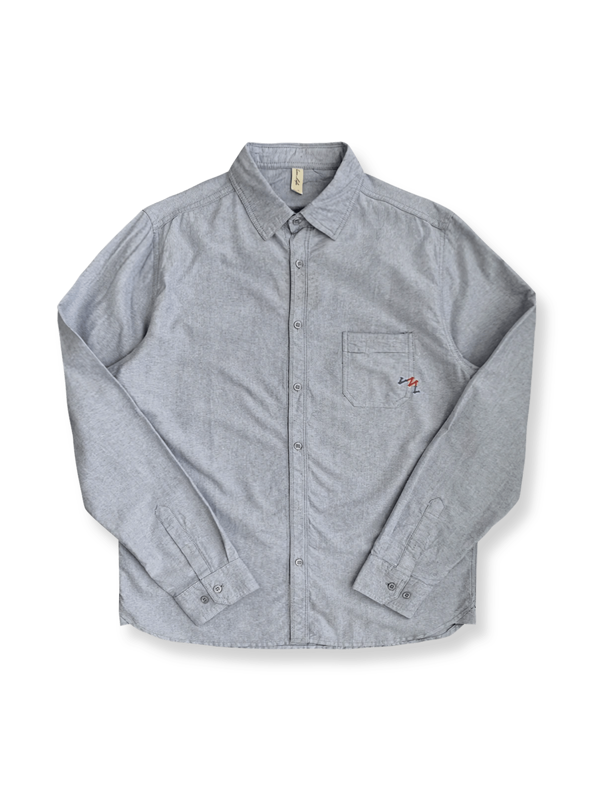 オックスフォード刺繍シャツ全体の正面画像