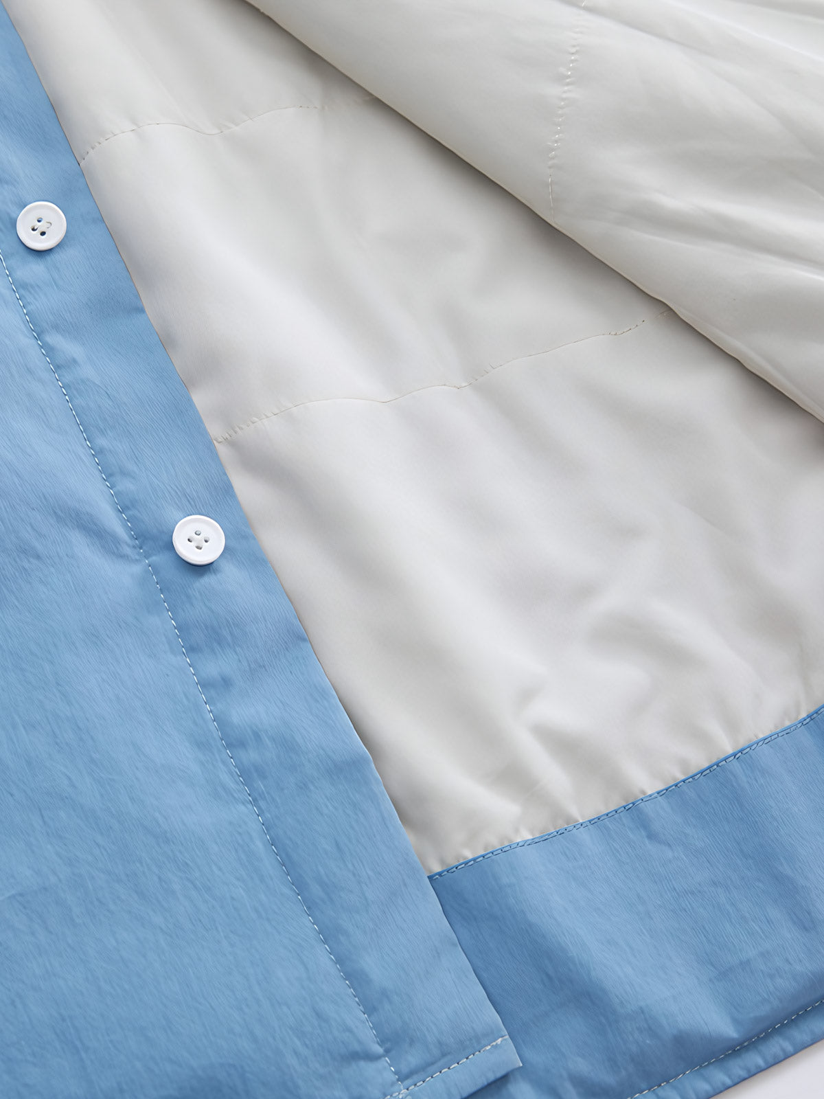 製品画像: 冬に最適なエクストラウォーム キルティングコットン長袖シャツの正面展示
詳細画像: キルティング内側のディテール展示
