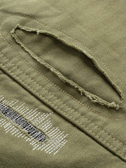 ウォッシュ加工 ダメージ ショートパンツ