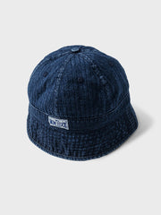 ウォッシュ加工 デニムバケットハット