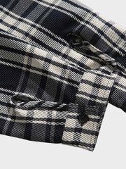 アーバンチェック柄フード付きジャケット