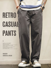 ウォッシュグレー スリムワークパンツ