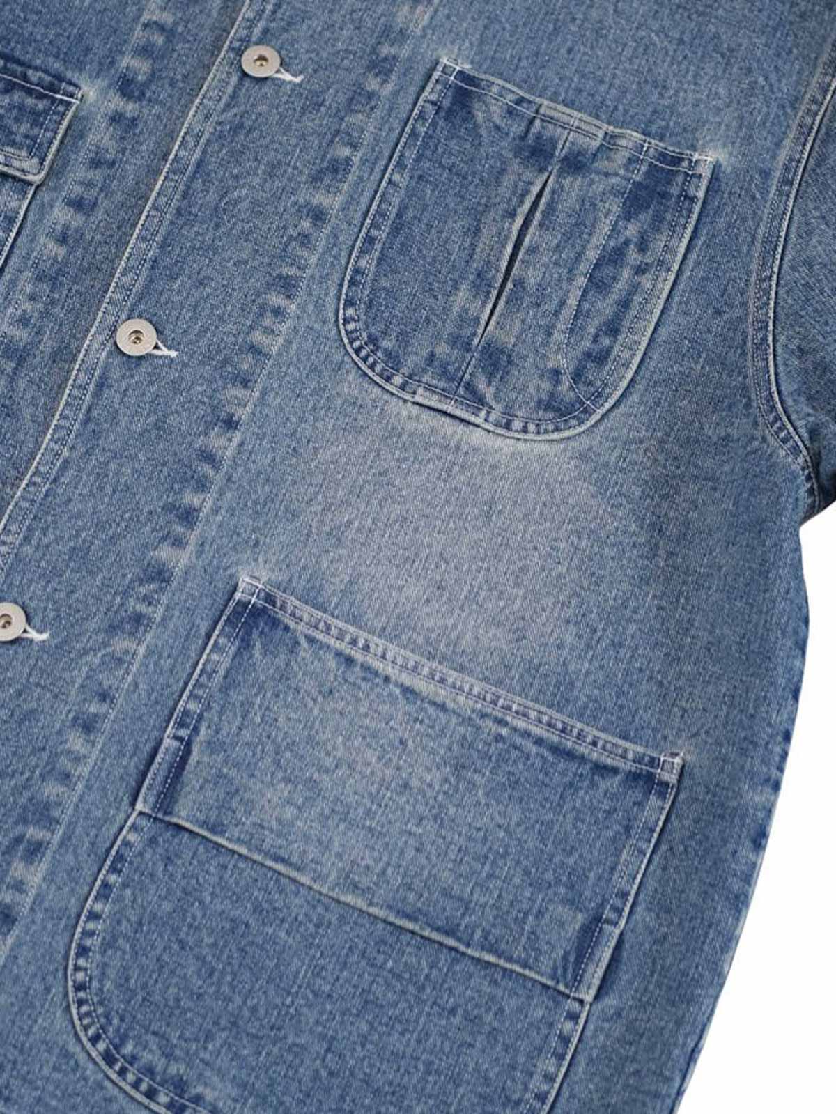 詳細画像: ジャケットのアシンメトリーポケットのディテール