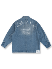 アシンメトリーポケット デニムジャケット